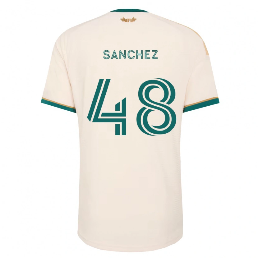 Danxenキッズクーパー・サンチェス#48シャンパン緑アウェイシャツ2026/27ジャージーユニフォーム