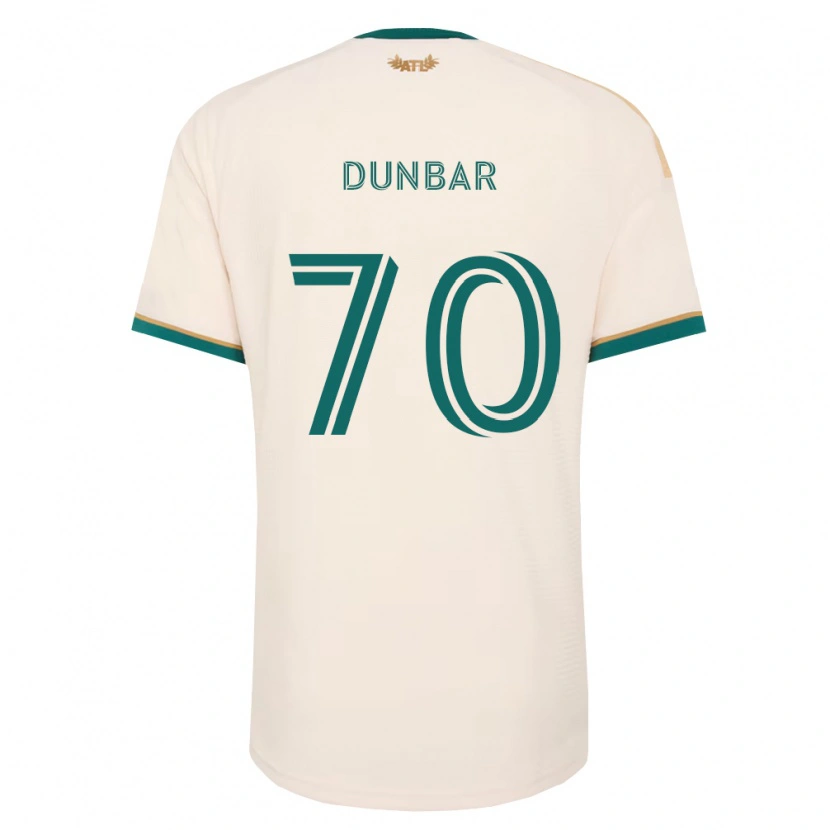 Danxenキッズキャメロン・ダンバー#70シャンパン緑アウェイシャツ2026/27ジャージーユニフォーム