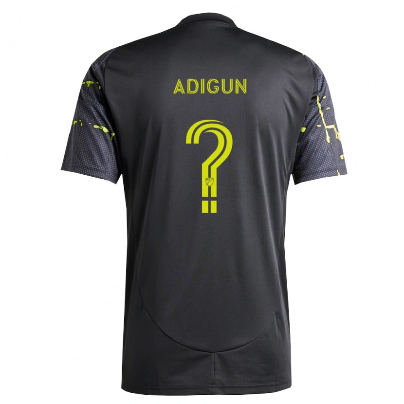 DanxenキッズJd Adigun#0蛍光黄黒アウェイシャツ2026/27ジャージーユニフォーム
