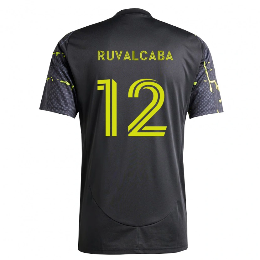 DanxenキッズCesar Ruvalcaba#12蛍光黄黒アウェイシャツ2026/27ジャージーユニフォーム