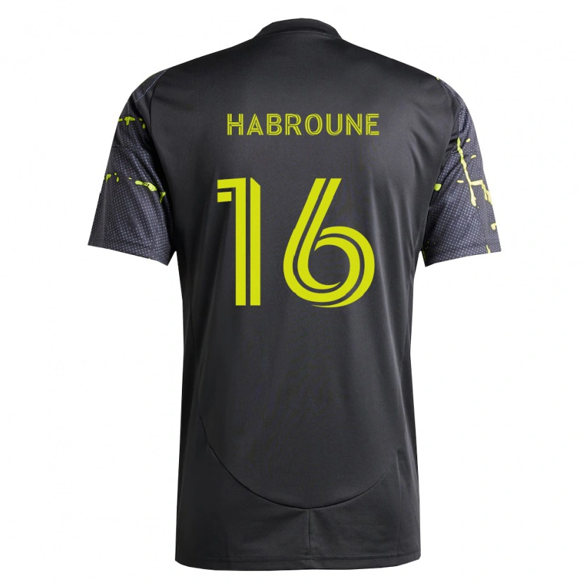 DanxenキッズTaha Habroune#16蛍光黄黒アウェイシャツ2026/27ジャージーユニフォーム