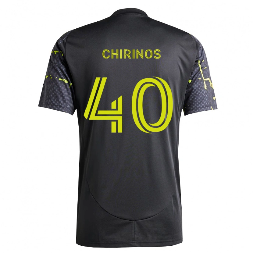 DanxenキッズJohann Chirinos#40蛍光黄黒アウェイシャツ2026/27ジャージーユニフォーム