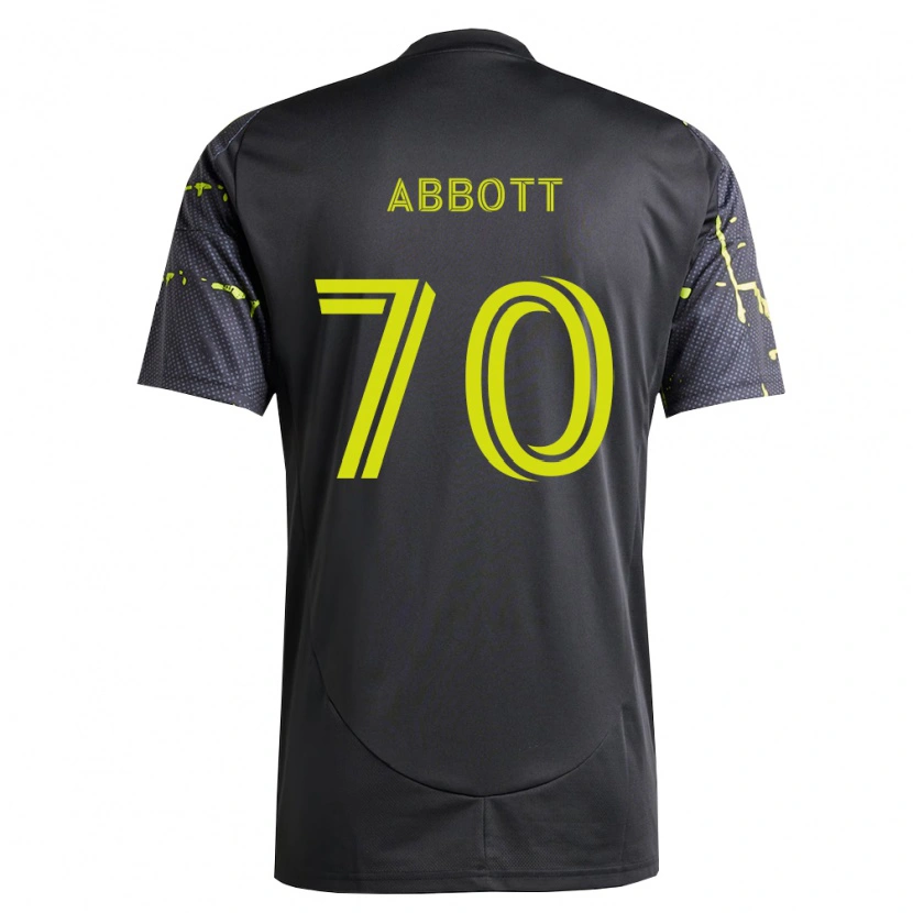DanxenキッズKeller Abbott#70蛍光黄黒アウェイシャツ2026/27ジャージーユニフォーム