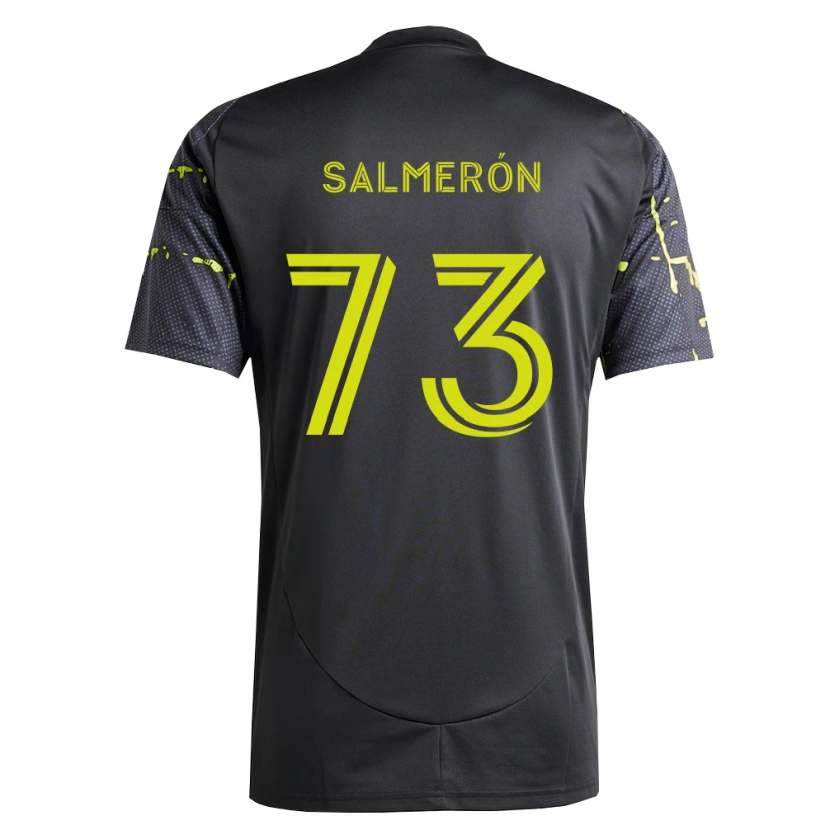 DanxenキッズJorge Salmerón#73蛍光黄黒アウェイシャツ2026/27ジャージーユニフォーム