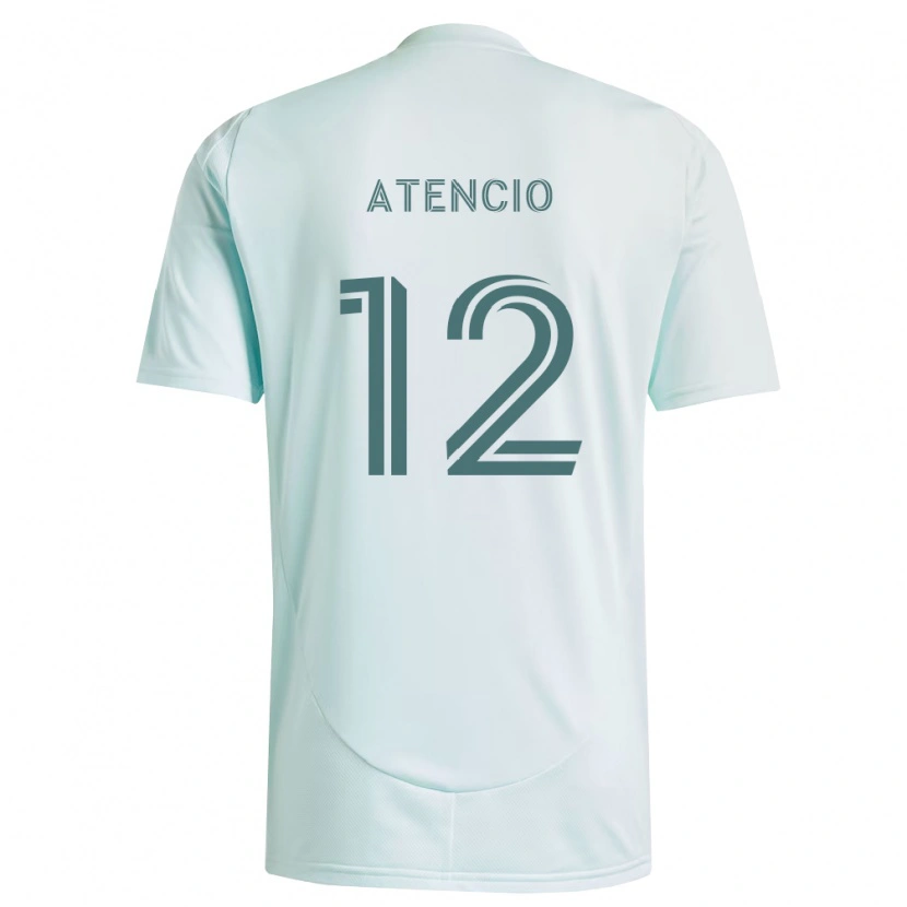Danxenキッズジョシュ・アテンシオ#12白薄緑アウェイシャツ2026/27ジャージーユニフォーム