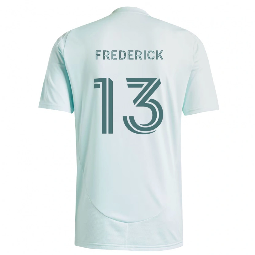 DanxenキッズWayne Frederick#13白薄緑アウェイシャツ2026/27ジャージーユニフォーム
