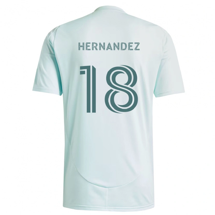 DanxenキッズAlex Hernandez#18白薄緑アウェイシャツ2026/27ジャージーユニフォーム