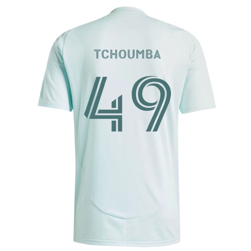 DanxenキッズNathan Tchoumba#49白薄緑アウェイシャツ2026/27ジャージーユニフォーム