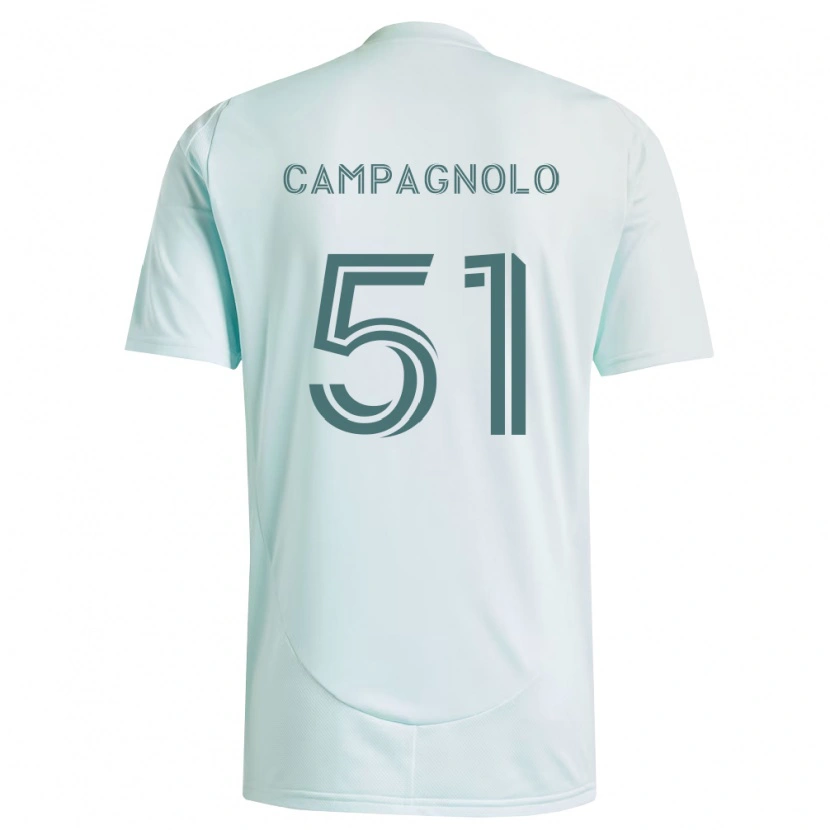 DanxenキッズZackory Campagnolo#51白薄緑アウェイシャツ2026/27ジャージーユニフォーム