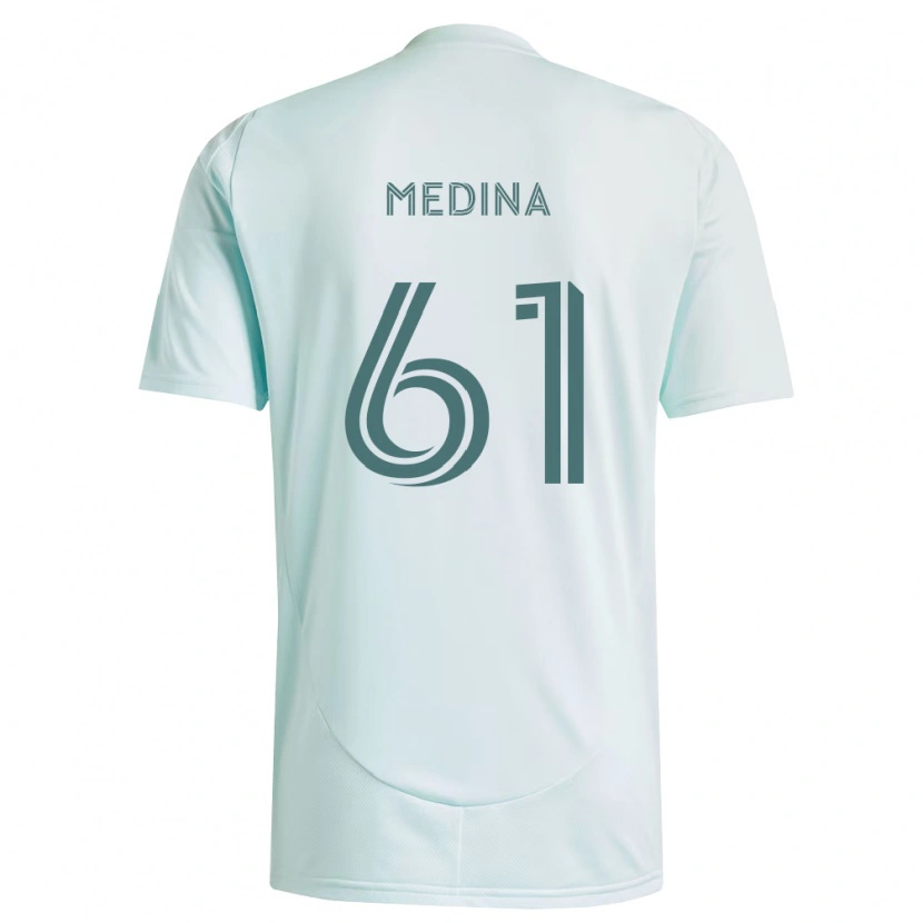DanxenキッズLeonardo Medina#61白薄緑アウェイシャツ2026/27ジャージーユニフォーム