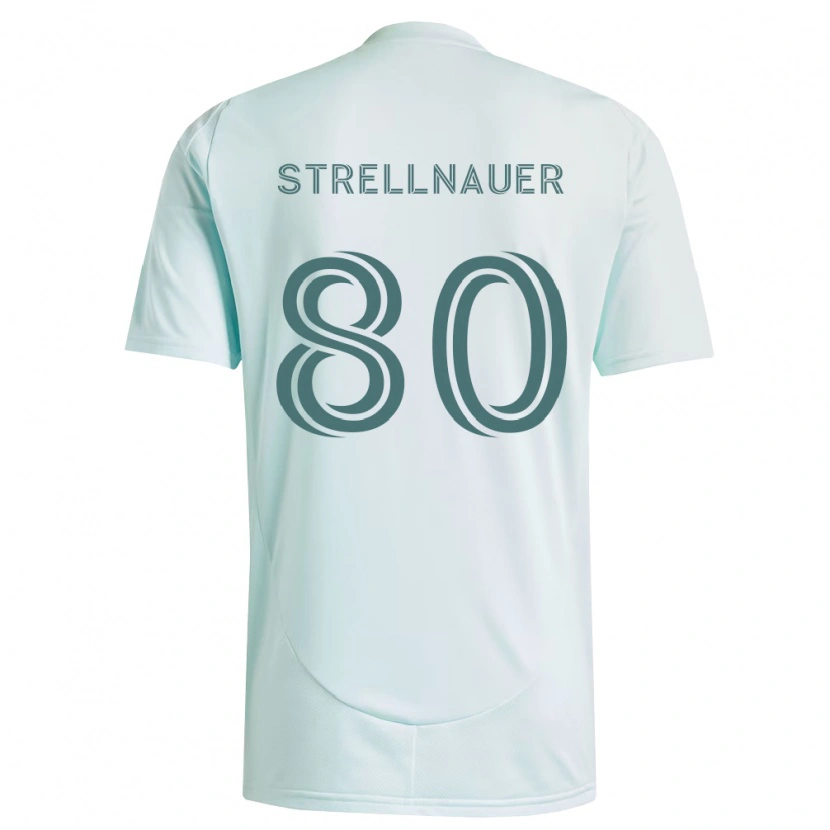 DanxenキッズNoah Strellnauer#80白薄緑アウェイシャツ2026/27ジャージーユニフォーム