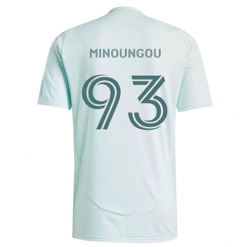 Danxenキッズゲオルギ・ミヌング#93白薄緑アウェイシャツ2026/27ジャージーユニフォーム