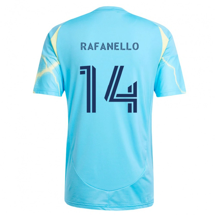 Danxenキッズジェレミー・ラファネッロ#14薄青黒薄黄アウェイシャツ2026/27ジャージーユニフォーム