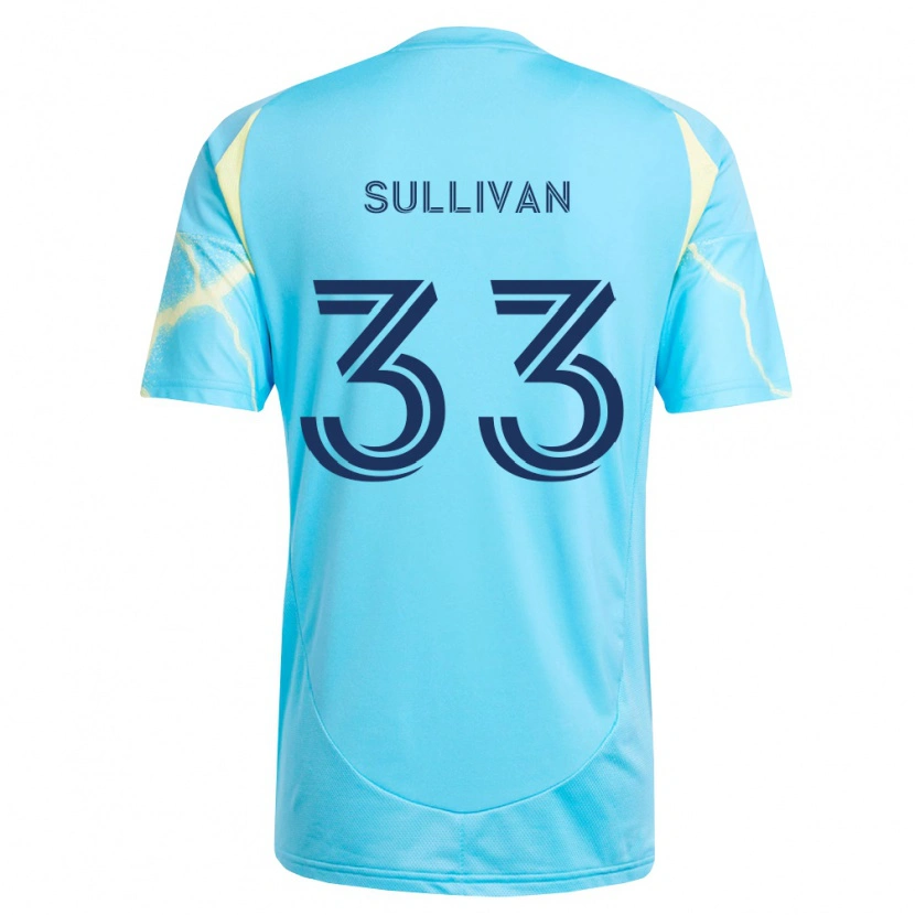 DanxenキッズQuinn Sullivan#33薄青黒薄黄アウェイシャツ2026/27ジャージーユニフォーム