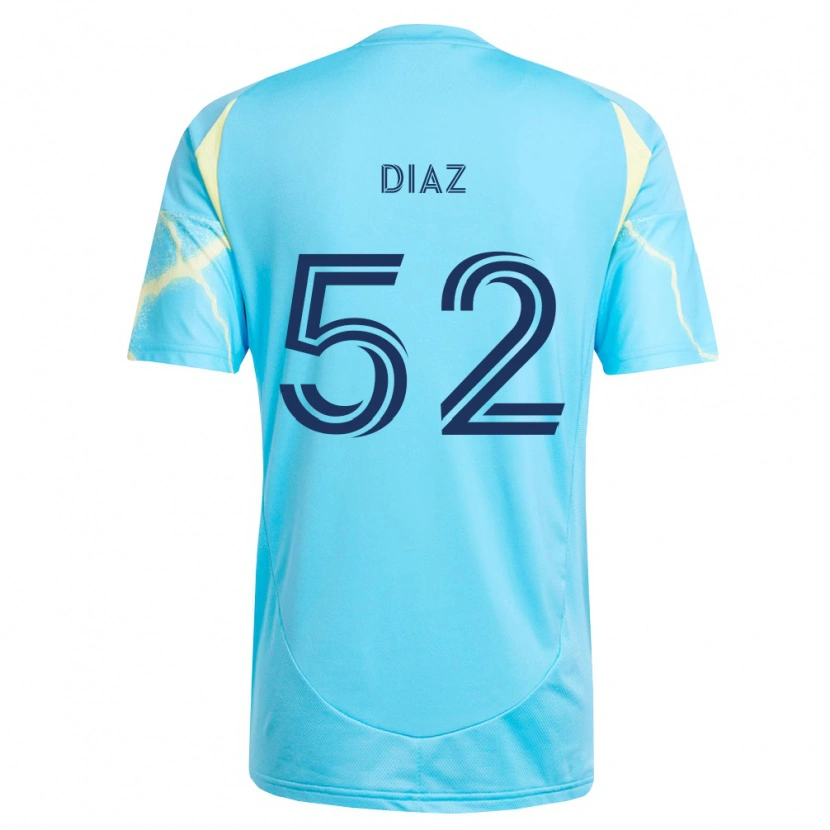 DanxenキッズSamuel Diaz#52薄青黒薄黄アウェイシャツ2026/27ジャージーユニフォーム