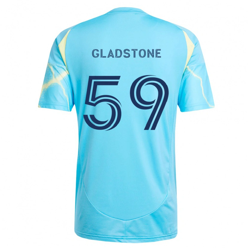 DanxenキッズTyler Gladstone#59薄青黒薄黄アウェイシャツ2026/27ジャージーユニフォーム