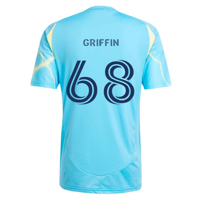 DanxenキッズJordan Griffin#68薄青黒薄黄アウェイシャツ2026/27ジャージーユニフォーム