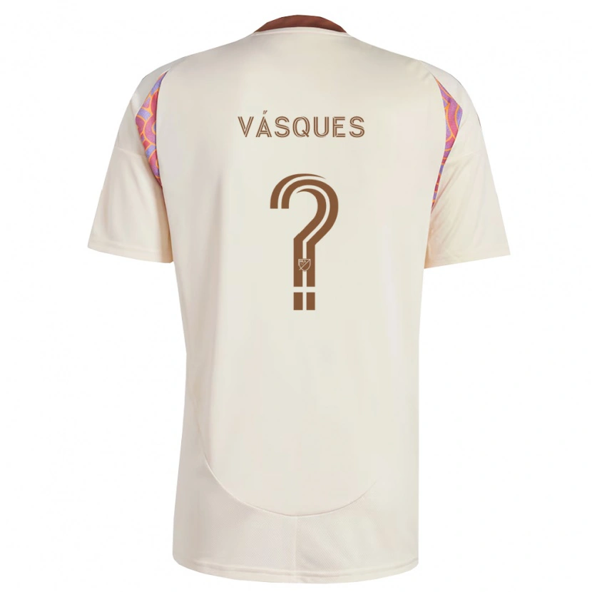 DanxenキッズGabriel Vásques#0オフホワイトピンクアウェイシャツ2026/27ジャージーユニフォーム