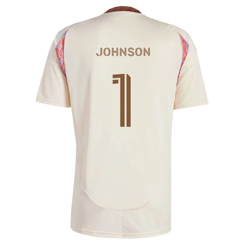Danxenキッズショーン・ジョンソン#1オフホワイトピンクアウェイシャツ2026/27ジャージーユニフォーム