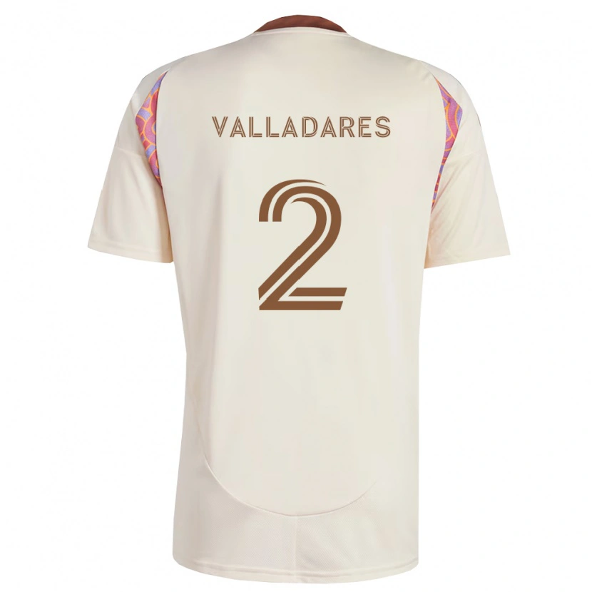 DanxenキッズEdenilson Valladares#2オフホワイトピンクアウェイシャツ2026/27ジャージーユニフォーム