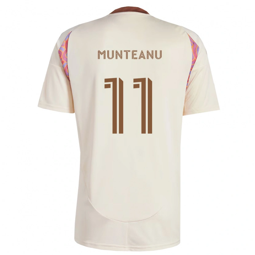 Danxenキッズルイス・ムンテアヌ#11オフホワイトピンクアウェイシャツ2026/27ジャージーユニフォーム