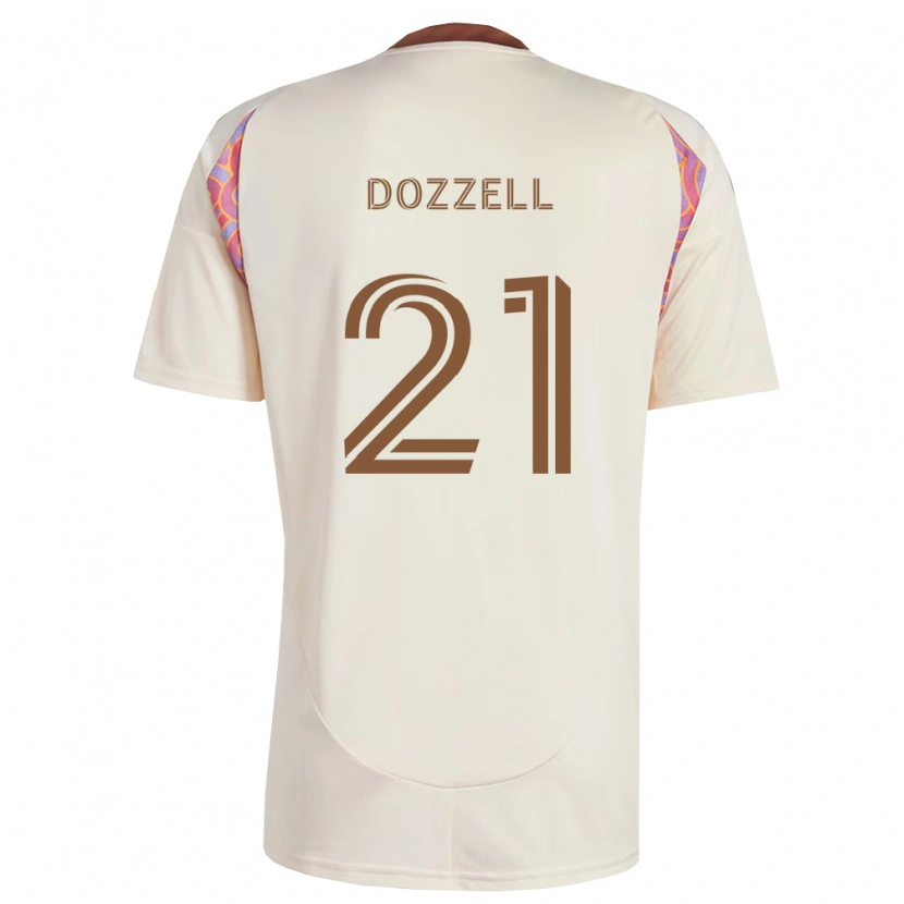 Danxenキッズアンドレ・ドゼル#21オフホワイトピンクアウェイシャツ2026/27ジャージーユニフォーム
