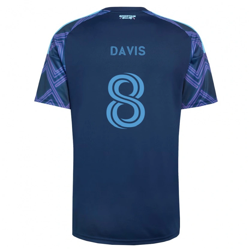 DanxenキッズJake Davis#8ロイヤルブルー紫アウェイシャツ2026/27ジャージーユニフォーム