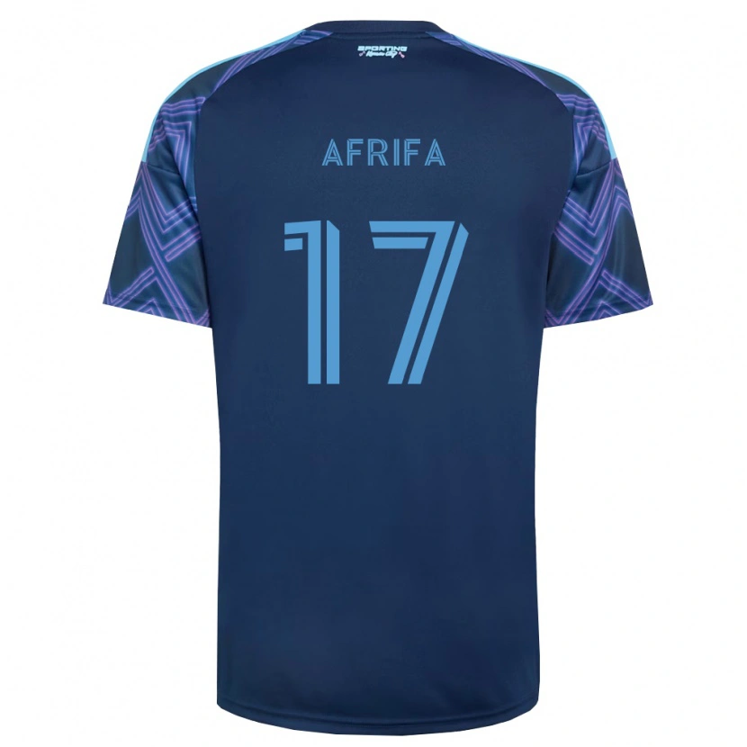 DanxenキッズStephen Afrifa#17ロイヤルブルー紫アウェイシャツ2026/27ジャージーユニフォーム