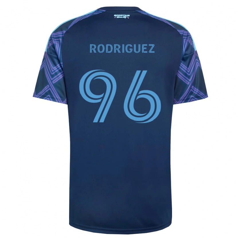 DanxenキッズMissael Rodríguez#96ロイヤルブルー紫アウェイシャツ2026/27ジャージーユニフォーム