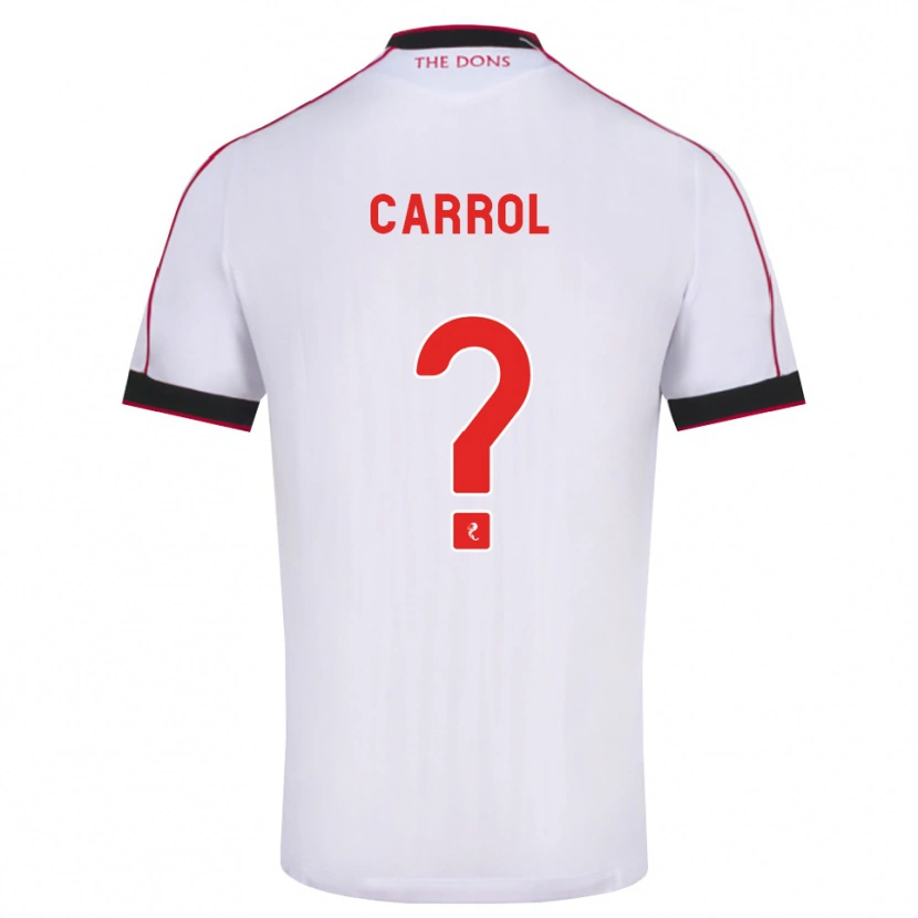 DanxenキッズLewis Carrol#0黒赤白アウェイシャツ2026/27ジャージーユニフォーム