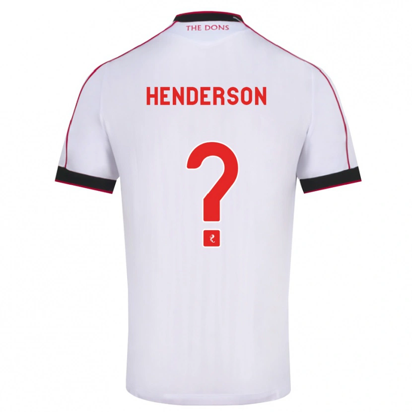 DanxenキッズJay Henderson#0黒赤白アウェイシャツ2026/27ジャージーユニフォーム