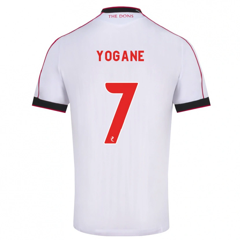 DanxenキッズTony Yogane#7黒赤白アウェイシャツ2026/27ジャージーユニフォーム