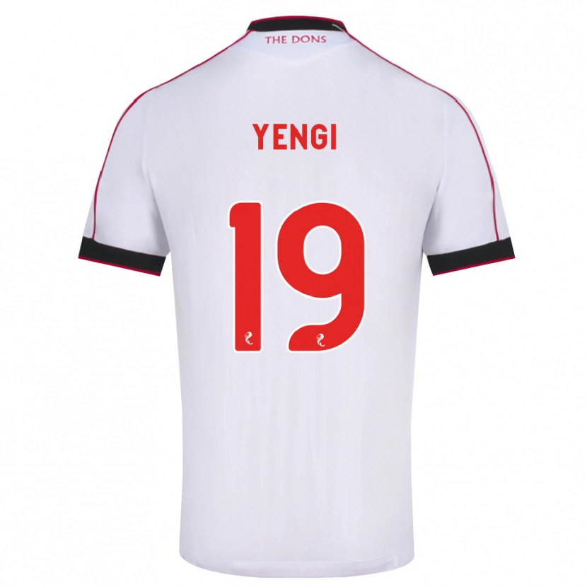 Danxenキッズクシニ・イェンギ#19黒赤白アウェイシャツ2026/27ジャージーユニフォーム