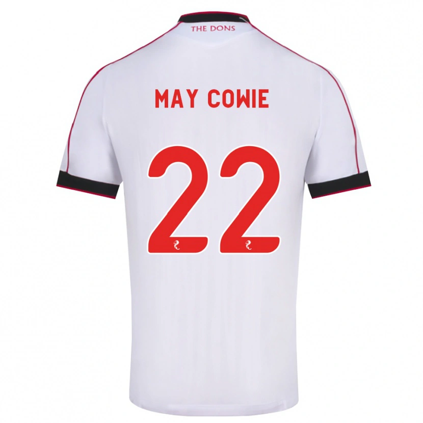 DanxenキッズEllie May Cowie#22黒赤白アウェイシャツ2026/27ジャージーユニフォーム