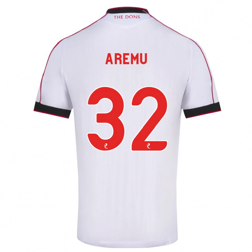 Danxenキッズアレム・アフィーズ#32黒赤白アウェイシャツ2026/27ジャージーユニフォーム