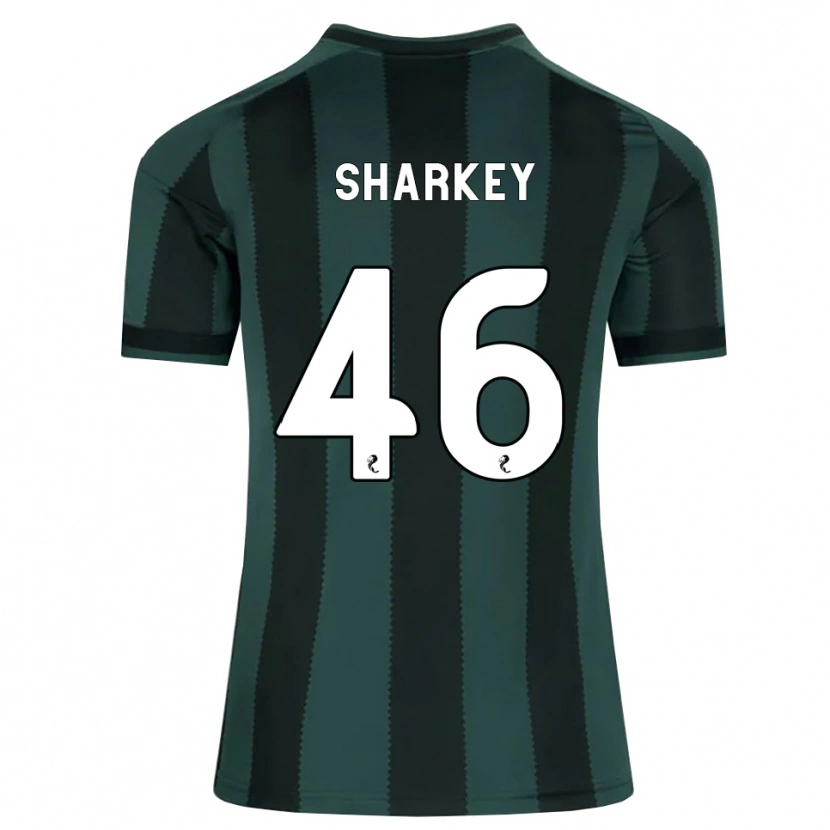 Danxenキッズエイミー・シャーキー#46ダークスレートグレー 黒アウェイシャツ2026/27ジャージーユニフォーム