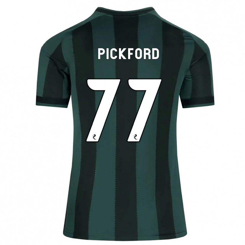 DanxenキッズTom Pickford#77ダークスレートグレー 黒アウェイシャツ2026/27ジャージーユニフォーム