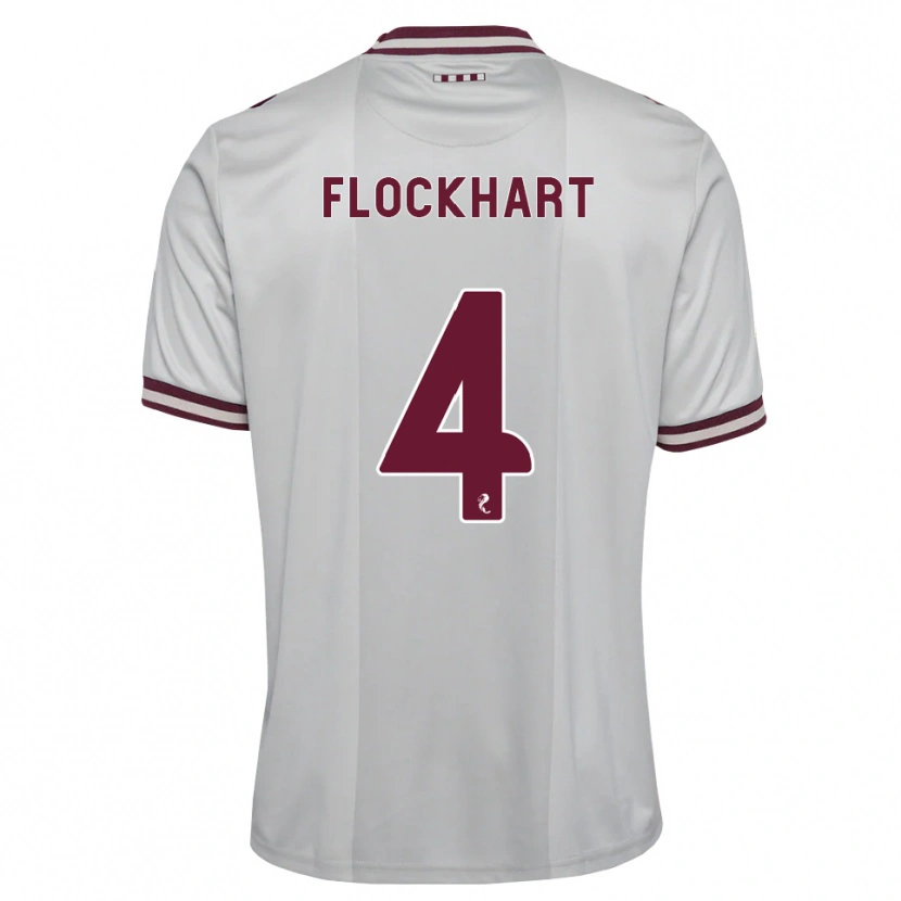 DanxenキッズRobbie Flockhart#4白バーガンディアウェイシャツ2026/27ジャージーユニフォーム