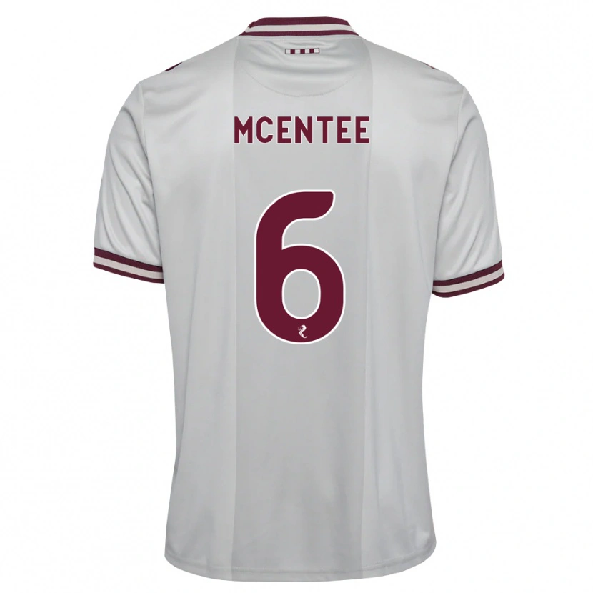DanxenキッズOisin Mcentee#6白バーガンディアウェイシャツ2026/27ジャージーユニフォーム