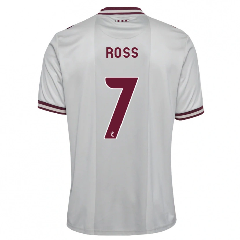 DanxenキッズMackenzie Ross#7白バーガンディアウェイシャツ2026/27ジャージーユニフォーム