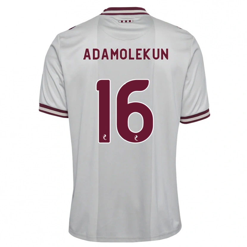 DanxenキッズOlufolasade Adamolekun#16白バーガンディアウェイシャツ2026/27ジャージーユニフォーム