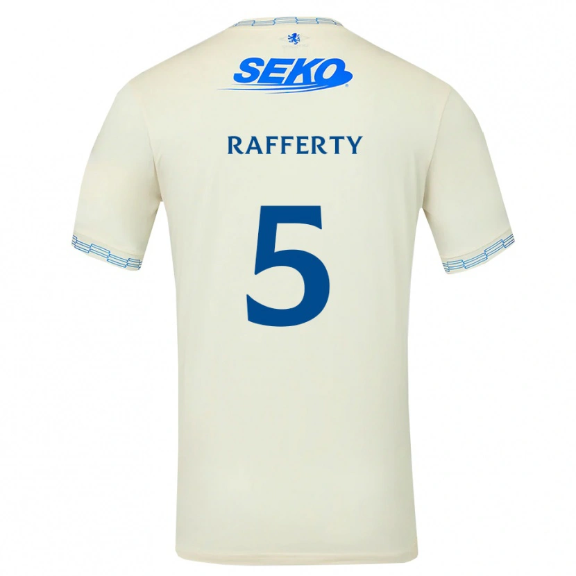Danxenキッズローラ・ラファティ#5ディープスカイブルー白アウェイシャツ2026/27ジャージーユニフォーム