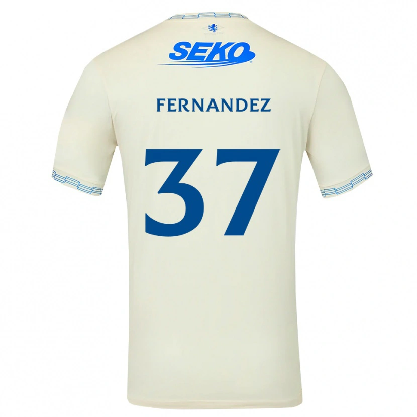Danxenキッズエマニュエル・フェルナンデス#37ディープスカイブルー白アウェイシャツ2026/27ジャージーユニフォーム