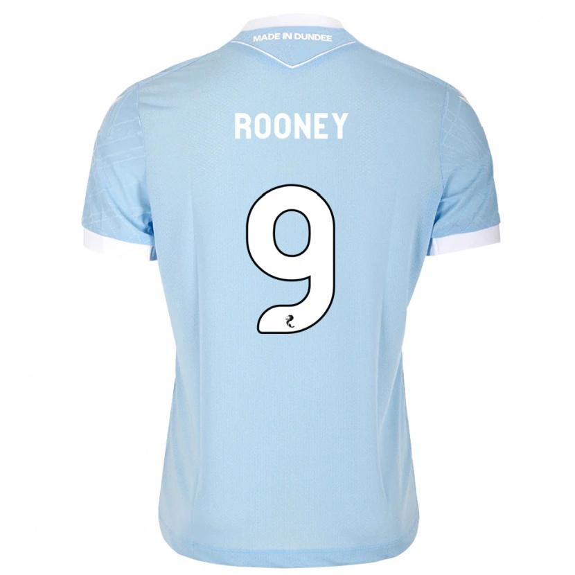 DanxenキッズChris Rooney#9ライトスカイブルー白アウェイシャツ2026/27ジャージーユニフォーム