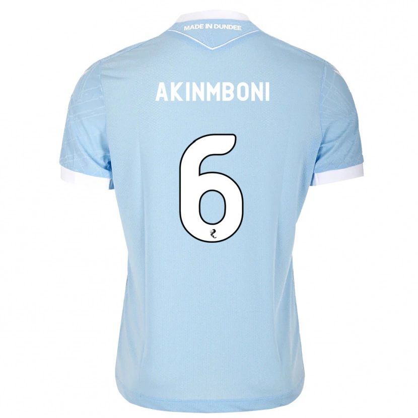 DanxenキッズMatai Akinmboni#6ライトスカイブルー白アウェイシャツ2026/27ジャージーユニフォーム