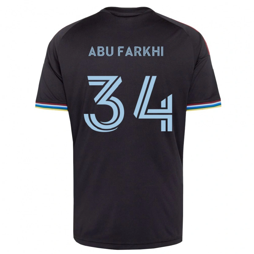 Danxenキッズサイード・アブ・ファルキ#34黒空色ホームシャツ2026/27ジャージーユニフォーム
