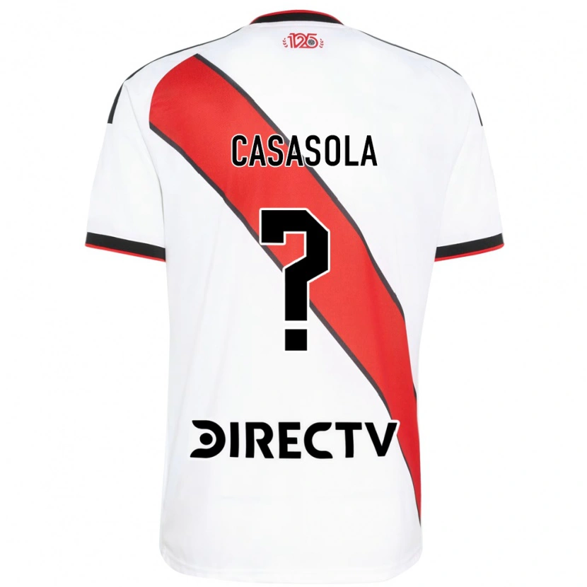 DanxenメンズNahuel Ignacio Casasola#0赤白黒ホームシャツ2026/27ジャージーユニフォーム