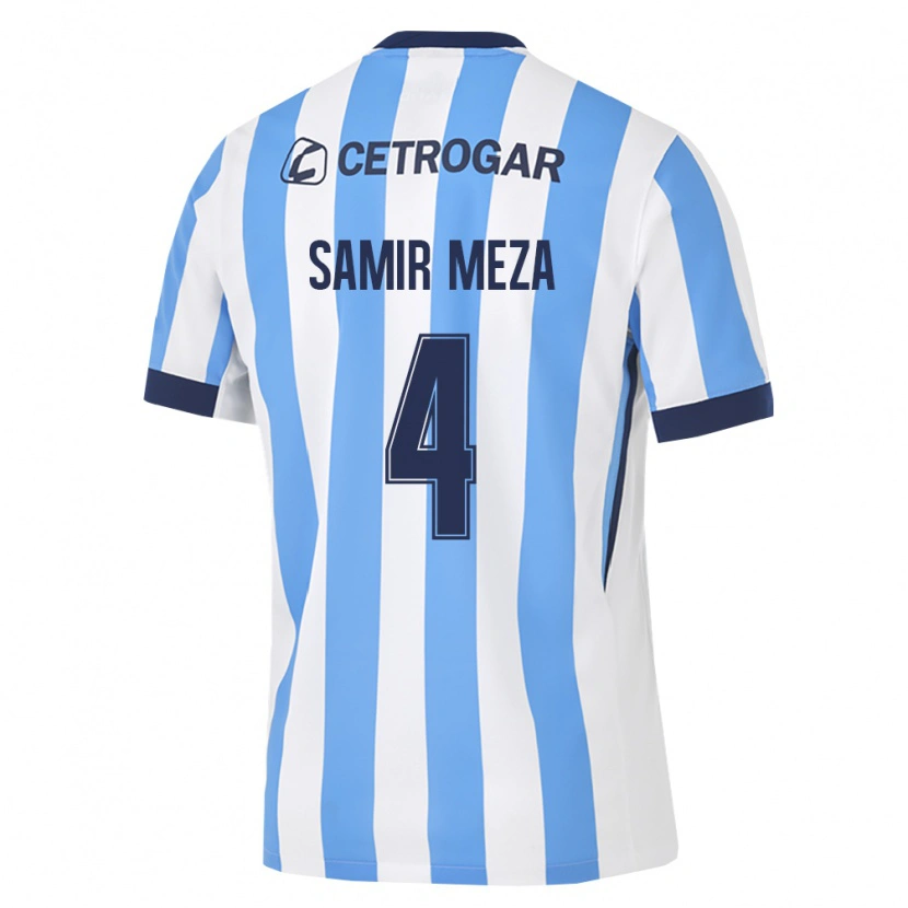 DanxenメンズSamir Meza#4薄青白黒ホームシャツ2026/27ジャージーユニフォーム