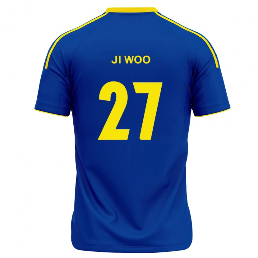 DanxenメンズJi-Woo Lee#27ロイヤルブルー黄ホームシャツ2026/27ジャージーユニフォーム