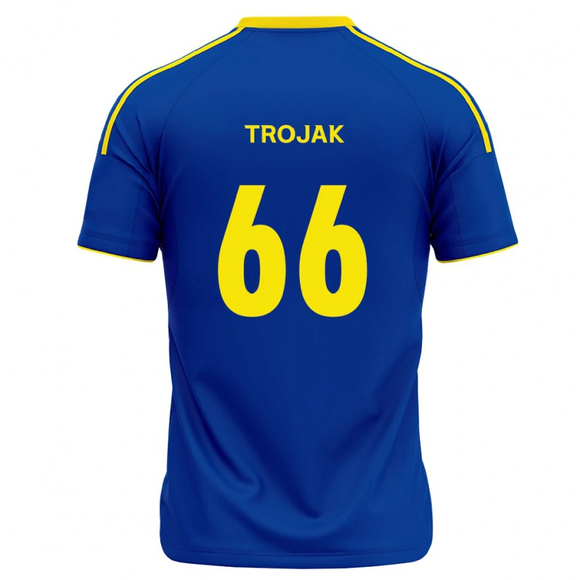DanxenメンズMilosz Trojak#66ロイヤルブルー黄ホームシャツ2026/27ジャージーユニフォーム
